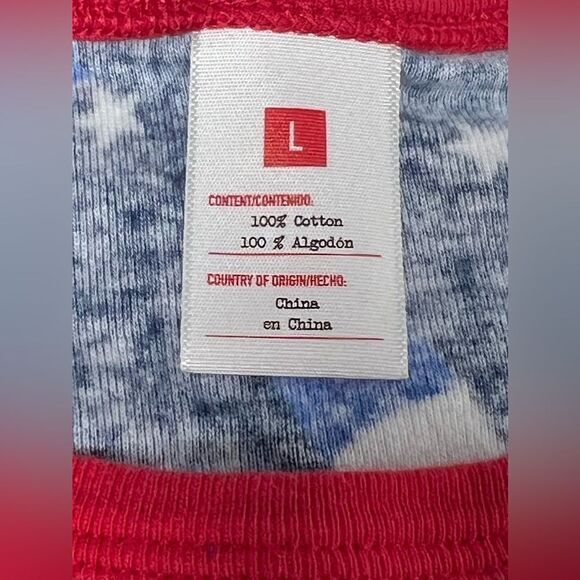 T-shirt Ice Cream Size L Blue Red - Picture 4 of 10